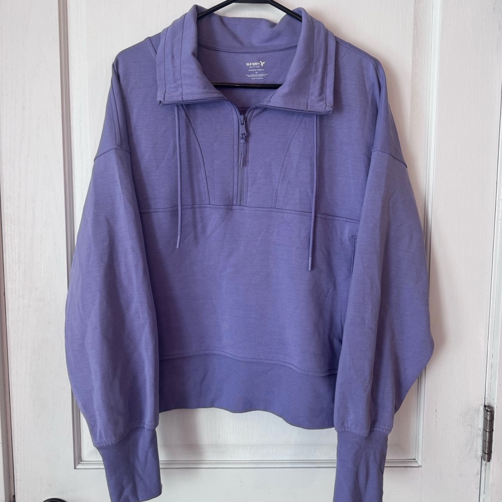 Old Navy Lavender Active Dynamic Fleece Pullover